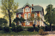 Ansichtskarte, Feldpost , gelaufen 1916: Schween's Gast- und Fährhaus, Salon, Garten u. Kegelbahn, Fernsprechstelle